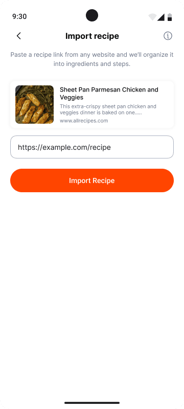 Import Recipe 5